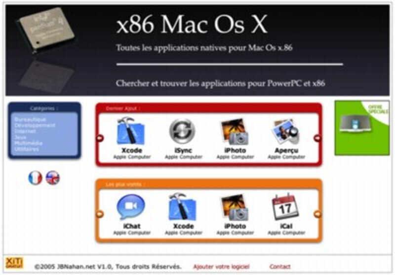 Illustration : Un site x86