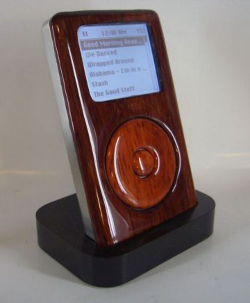 Illustration : iPod en bois