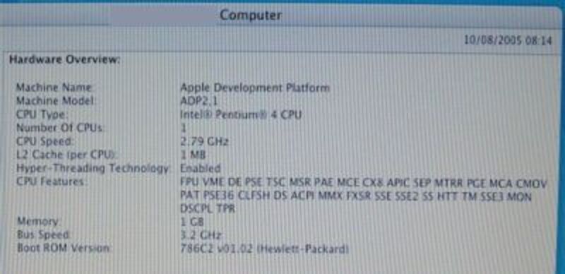 Illustration : OSX86 aime bien HP aussi