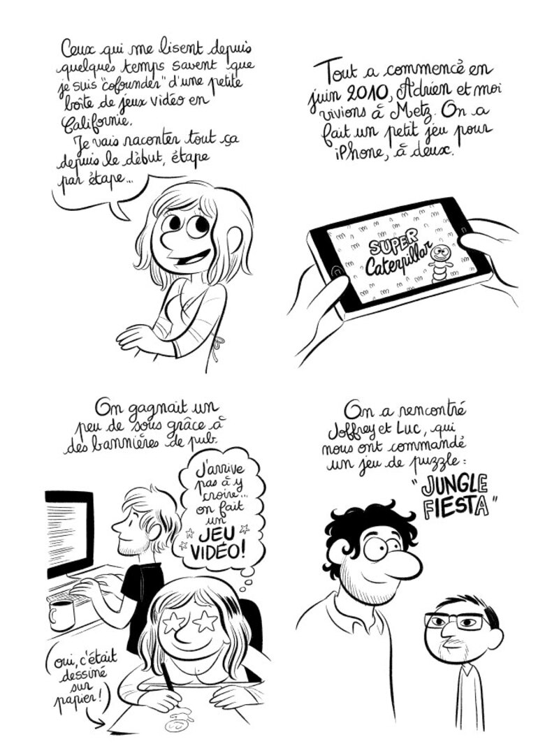 Illustration : BD : "J'ai créé ma startup iOS en Californie", par Laurel