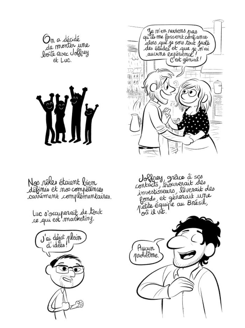 Illustration : BD : "J'ai créé ma startup iOS en Californie", par Laurel