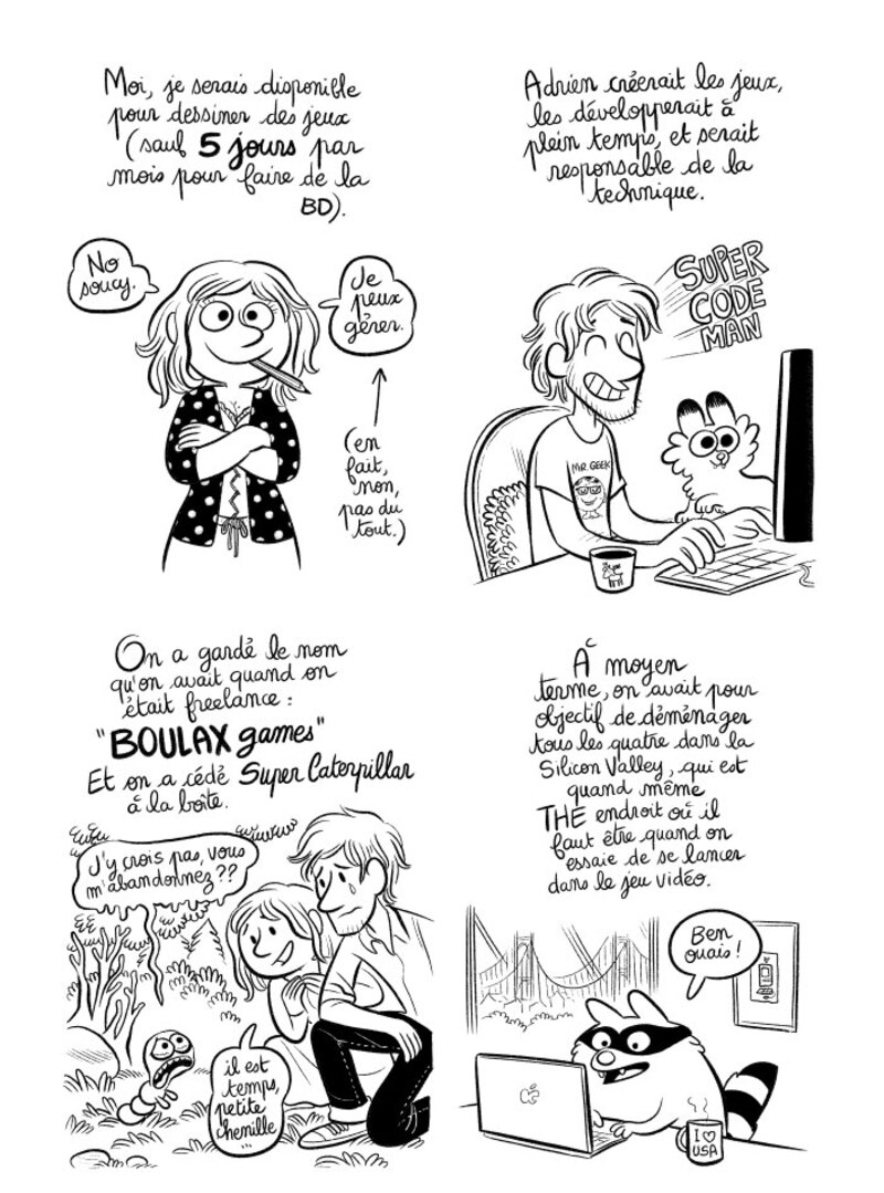 Illustration : BD : "J'ai créé ma startup iOS en Californie", par Laurel