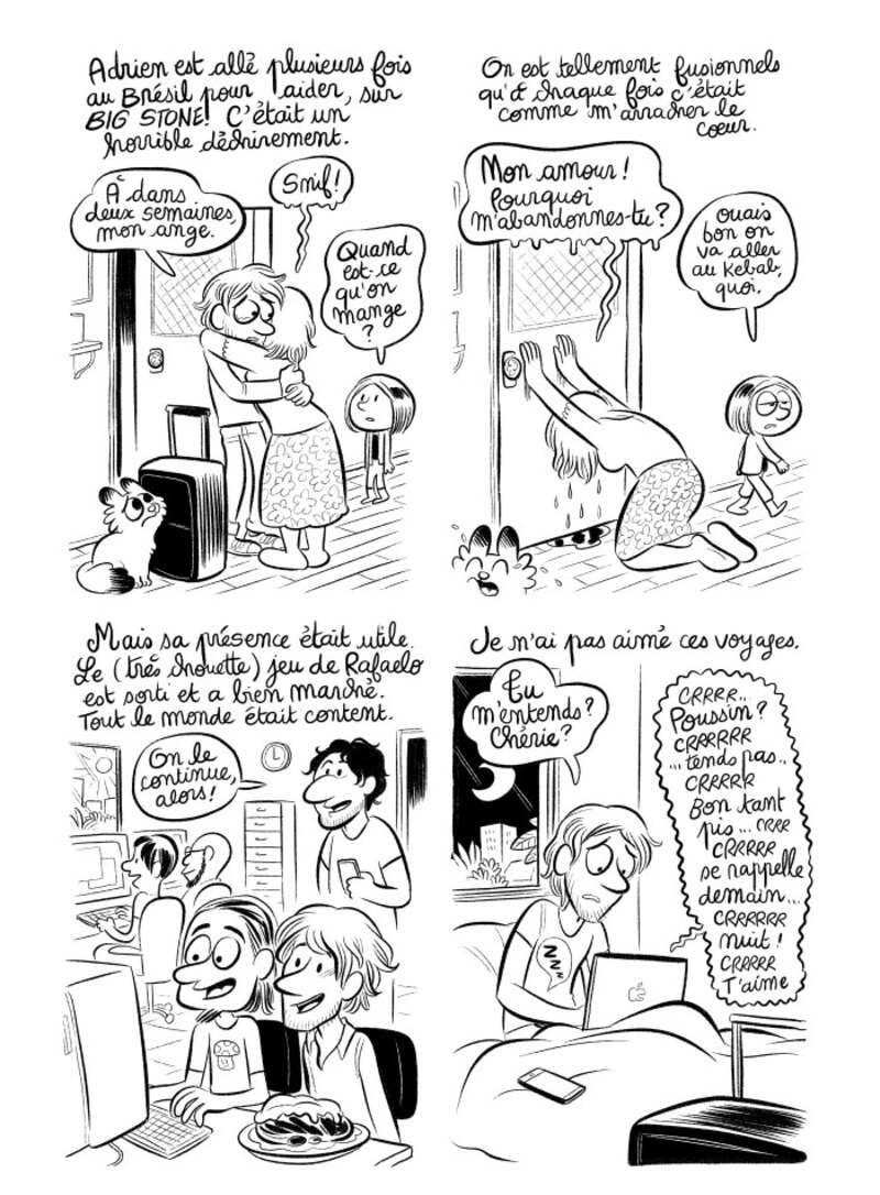 Illustration : BD : "J'ai créé ma startup iOS en Californie", par Laurel