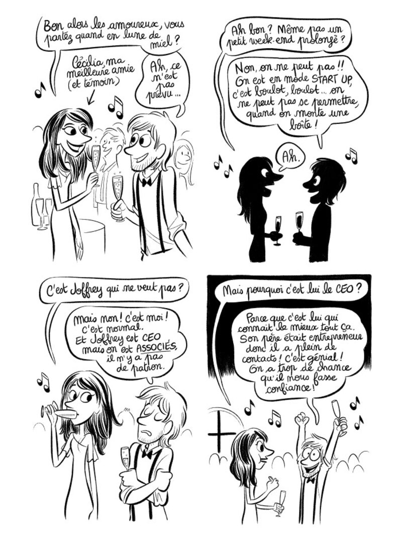 Illustration : BD : "J'ai créé ma startup iOS en Californie", par Laurel