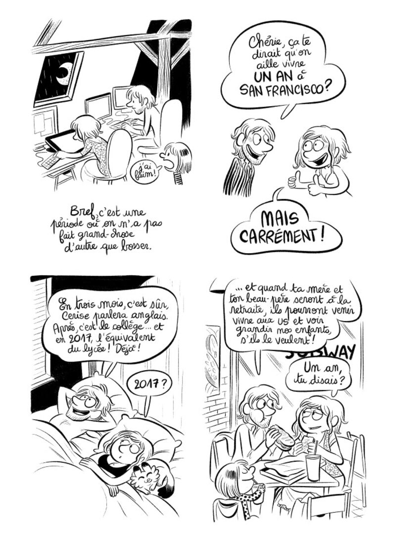 Illustration : BD : "J'ai créé ma startup iOS en Californie", par Laurel