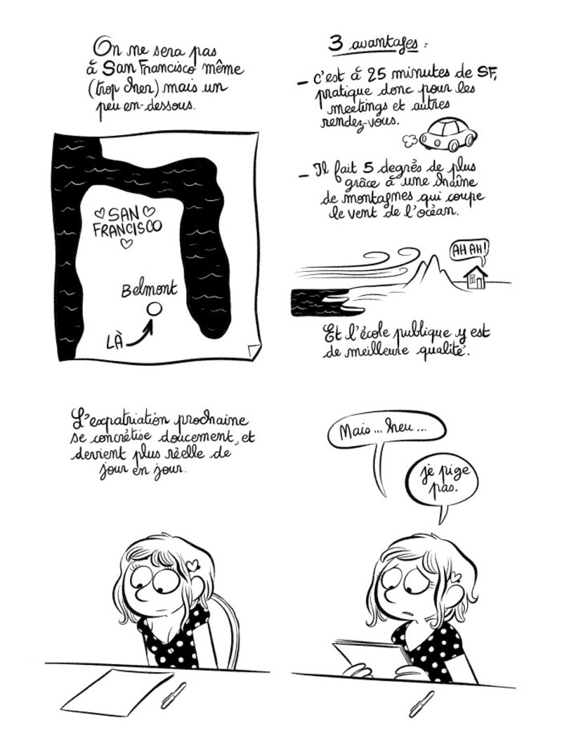 Illustration : BD : "J'ai créé ma startup iOS en Californie", par Laurel