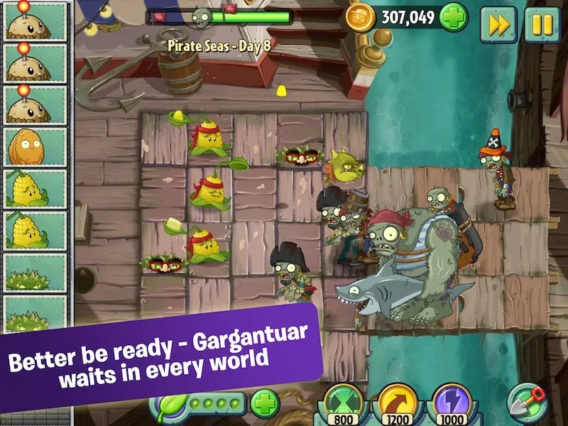 Une sombre mise à jour pour Plants vs Zombies 2