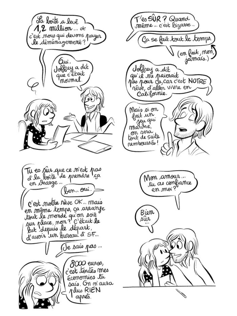 Illustration : BD : "J'ai créé ma startup iOS en Californie", par Laurel