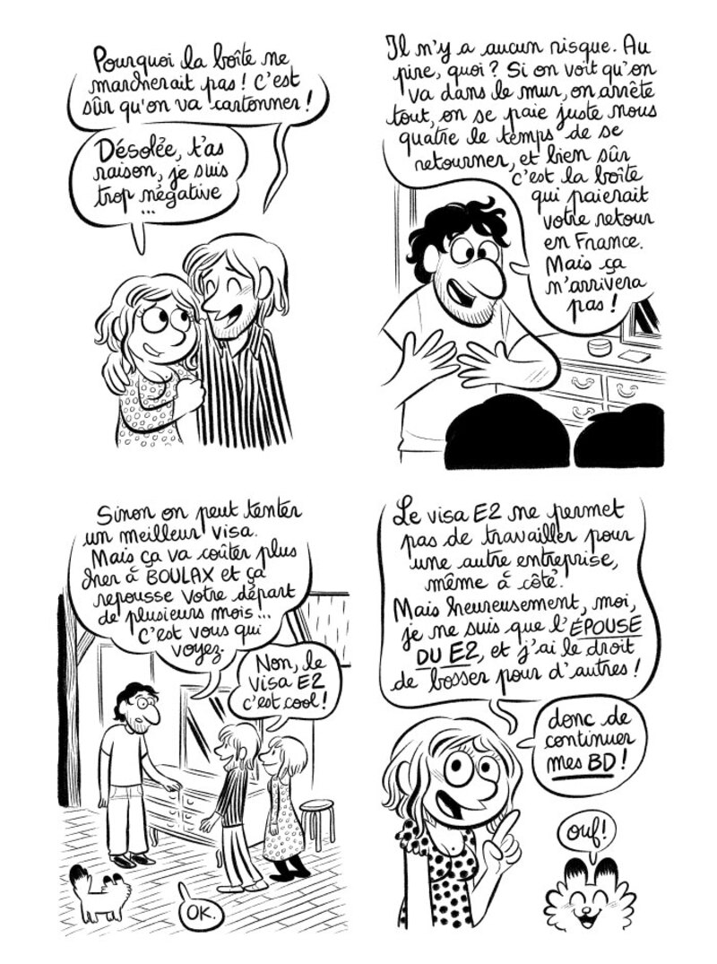 Illustration : BD : "J'ai créé ma startup iOS en Californie", par Laurel