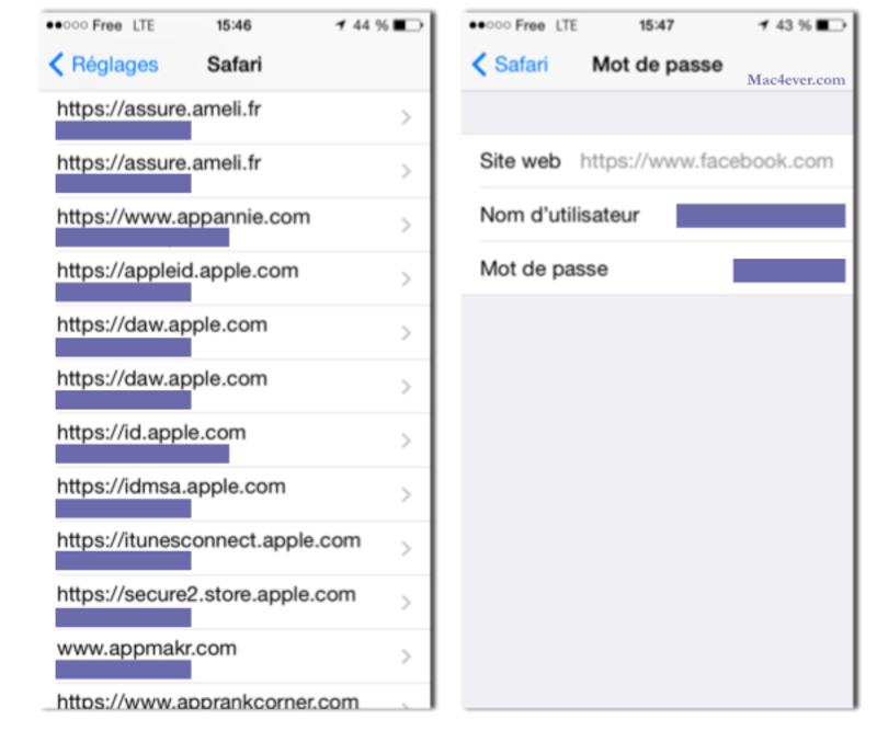 Illustration : Astuce : retrouver ses mots de passe iCloud depuis son iPhone / iPad