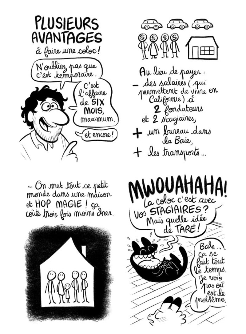 Illustration : BD : "J'ai créé ma startup iOS en Californie", par Laurel