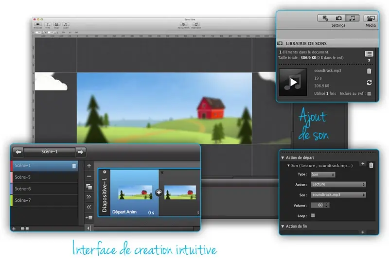 Animation HTML5 et Flash : MotionComposer passe en version 1.8