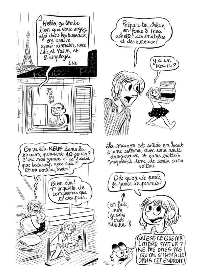 Illustration : BD : "J'ai créé ma startup iOS en Californie", par Laurel