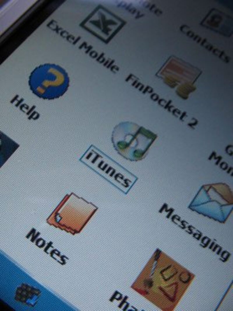 Illustration : iTunes sous Windows Mobile