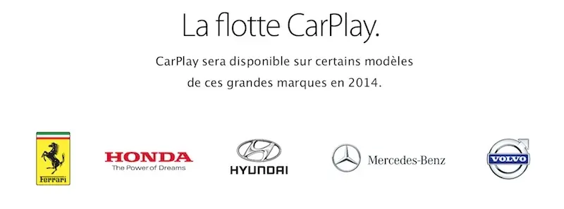 CarPlay : Volvo et Mercedes attendront finalement 2015