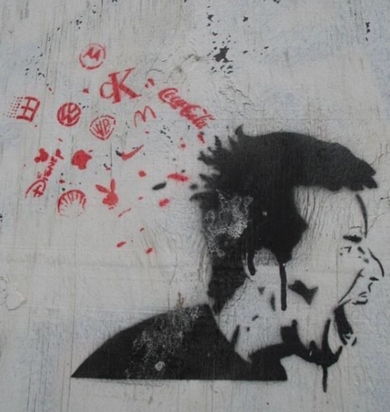 Illustration : Quand Banksy dénonce l'addiction aux smartphones