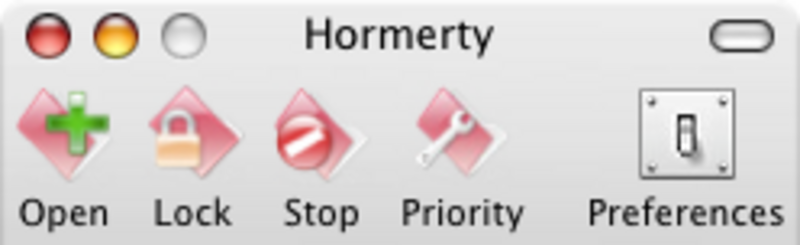 Illustration : Hormerty, gestionnaire d'applications