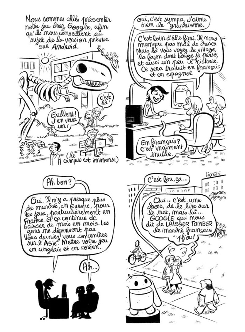 Illustration : BD : "J'ai créé ma startup iOS en Californie", par Laurel