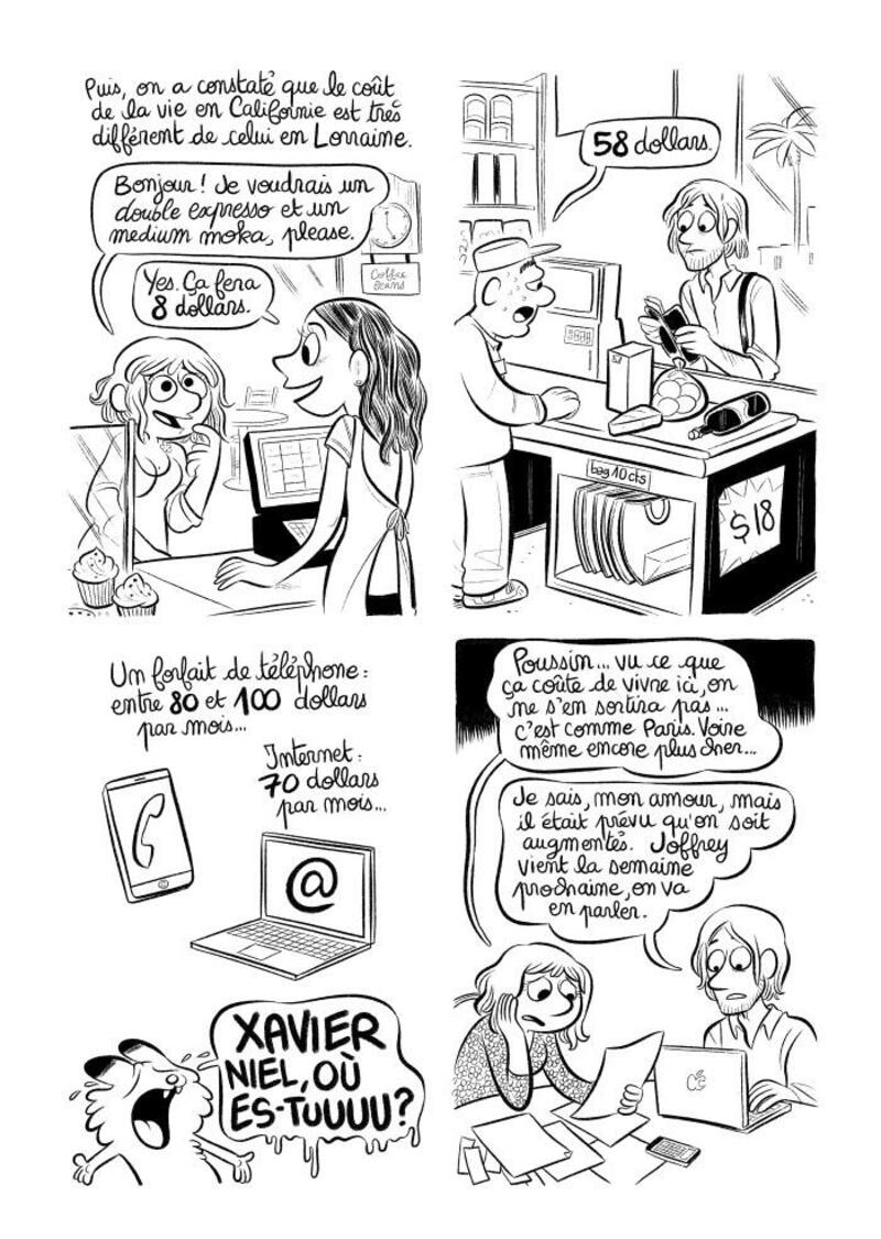 Illustration : BD : "J'ai créé ma startup iOS en Californie", par Laurel