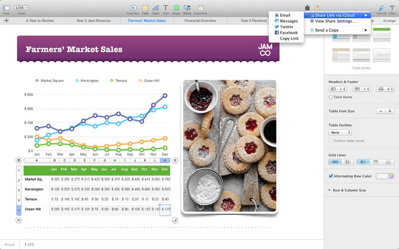 La suite iWork est à jour pour Yosemite et iOS 8