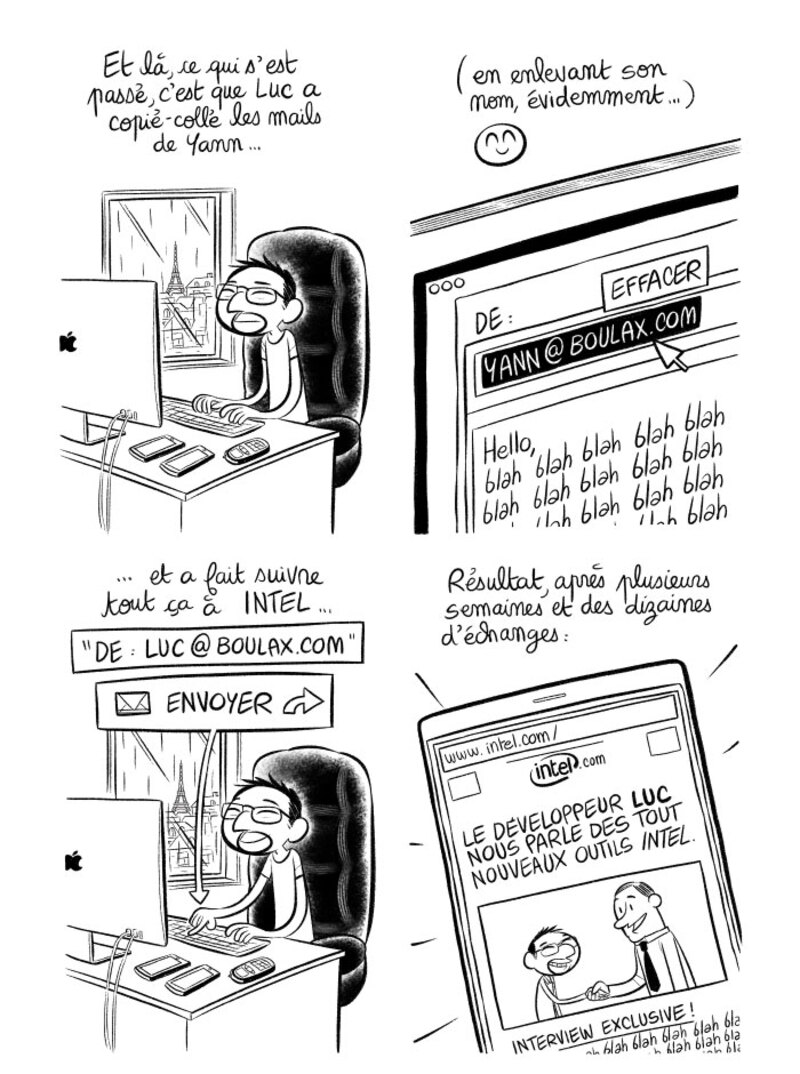 Illustration : BD : "J'ai créé ma startup iOS en Californie", par Laurel