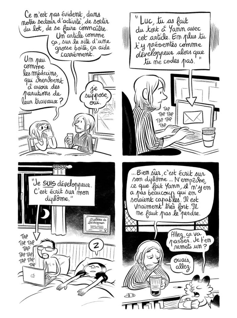 Illustration : BD : "J'ai créé ma startup iOS en Californie", par Laurel