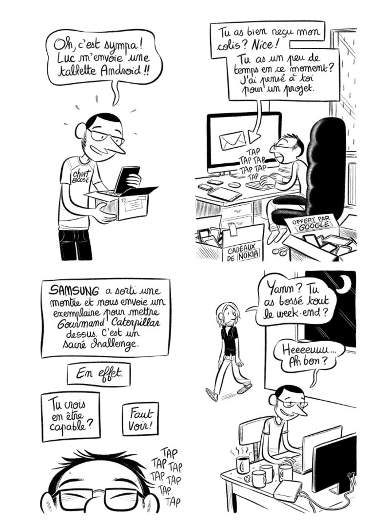 Illustration : BD : "J'ai créé ma startup iOS en Californie", par Laurel