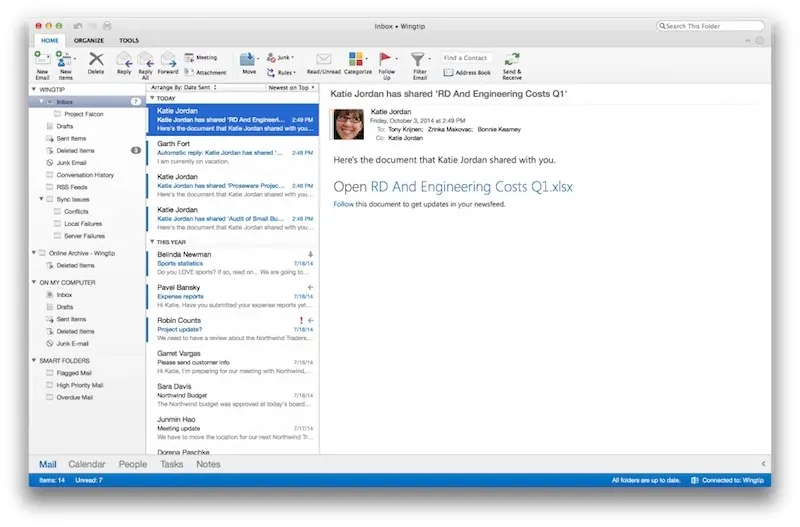 Outlook fait peau neuve sur Mac