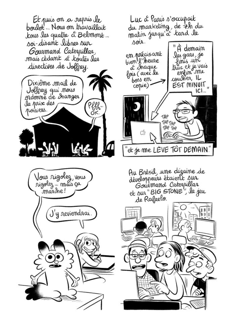Illustration : BD : "J'ai créé ma startup iOS en Californie", par Laurel