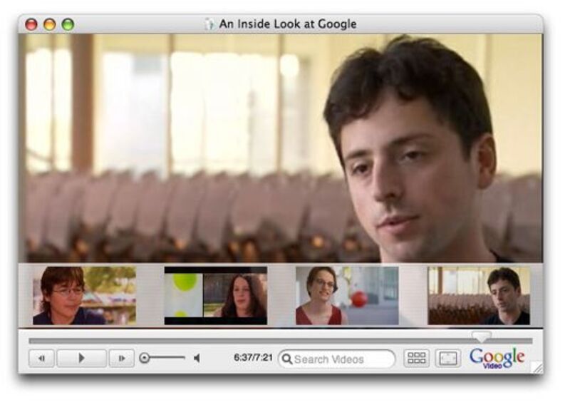 Illustration : Google Video Player sur mac