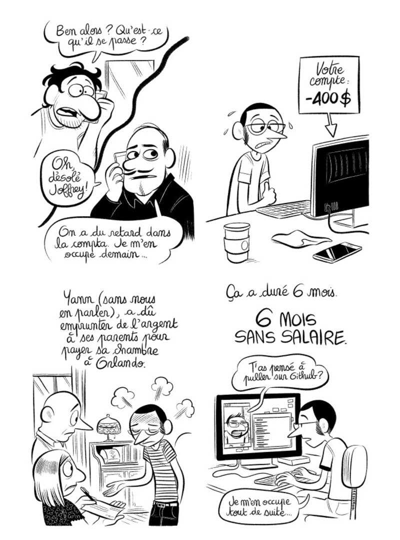 Illustration : BD : "J'ai créé ma startup iOS en Californie", par Laurel