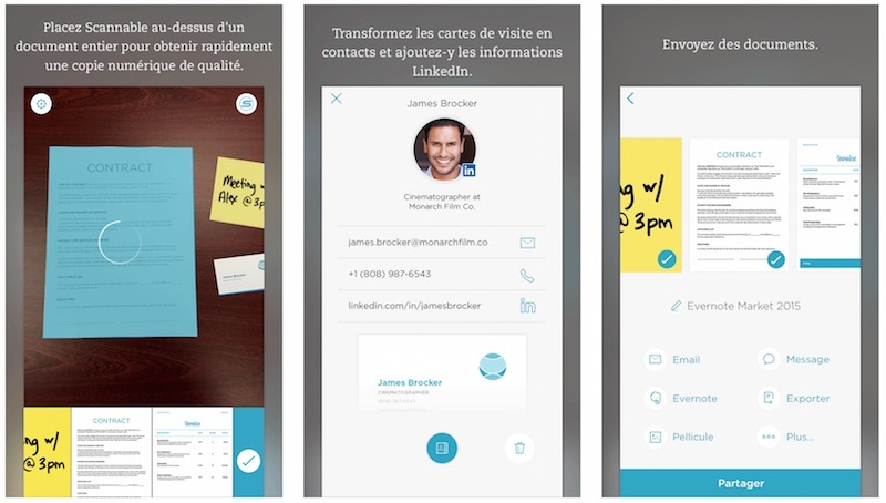Evernote numérise vos documents sur iOS