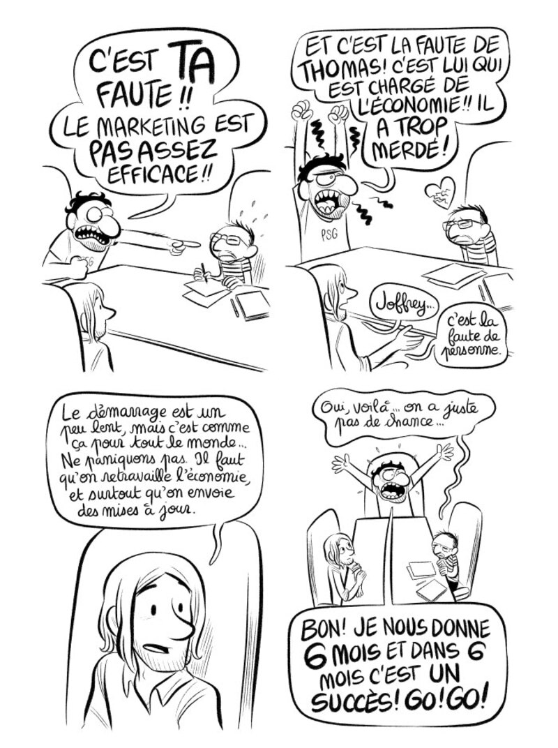 Illustration : BD : "J'ai créé ma startup iOS en Californie", par Laurel