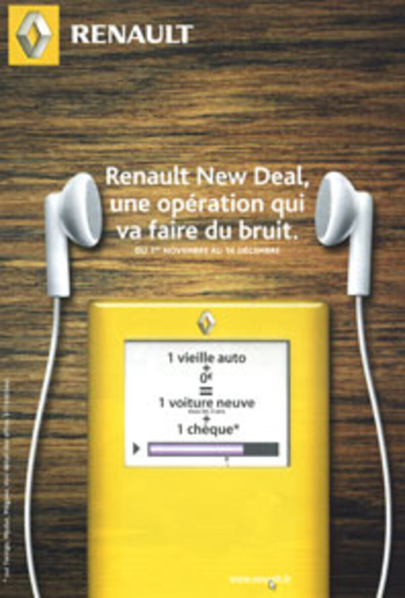 Illustration : Renault profite de l'iPod !