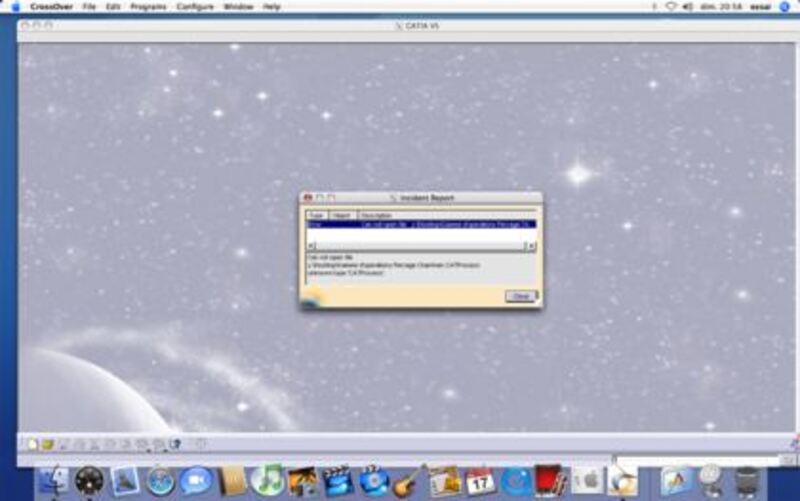 Illustration : Catia tourne (presque) sous Mac OS X