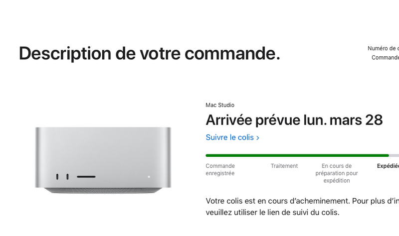100€ de remboursés pour les Mac Studio livrés en retard ?