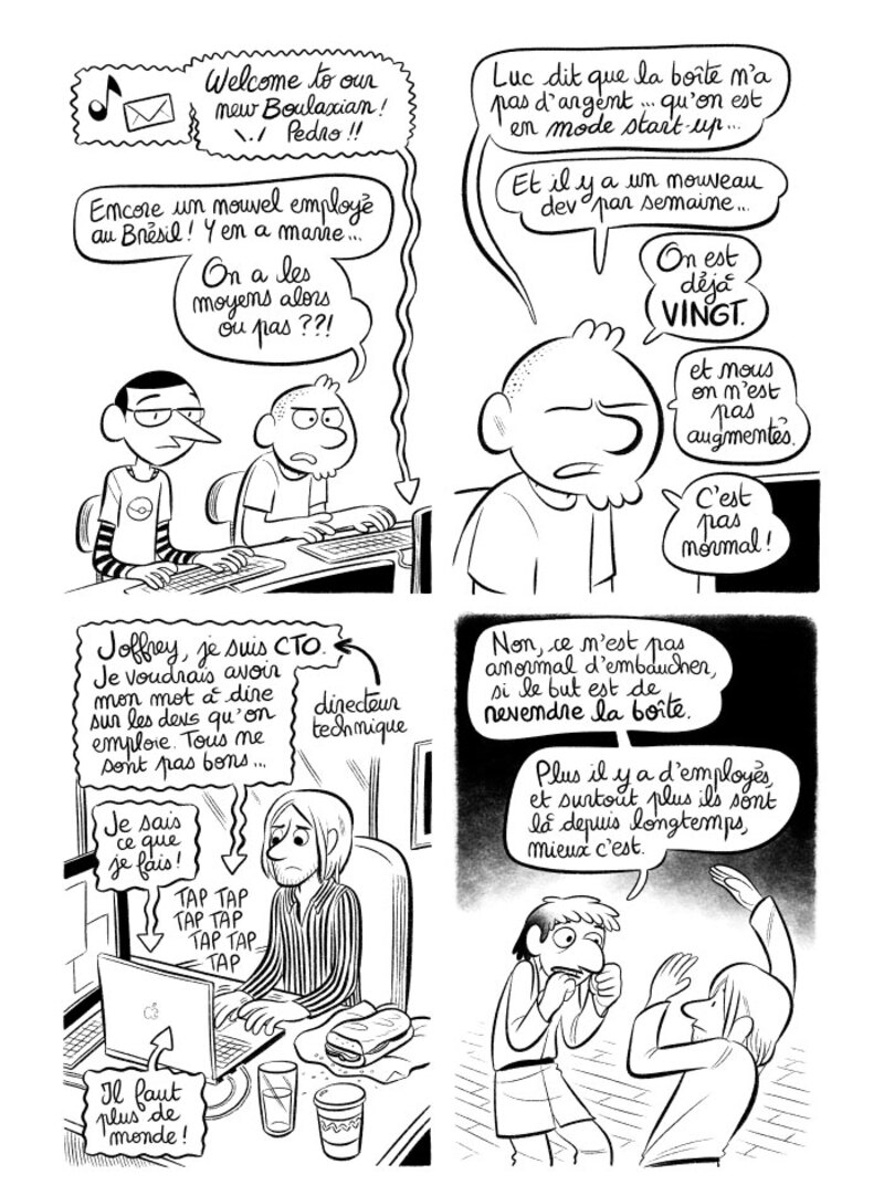 Illustration : BD : "J'ai créé ma startup iOS en Californie", par Laurel