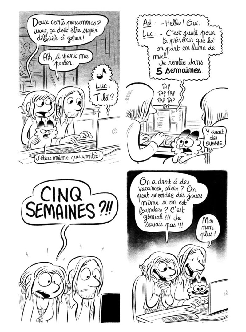 Illustration : BD : "J'ai créé ma startup iOS en Californie", par Laurel