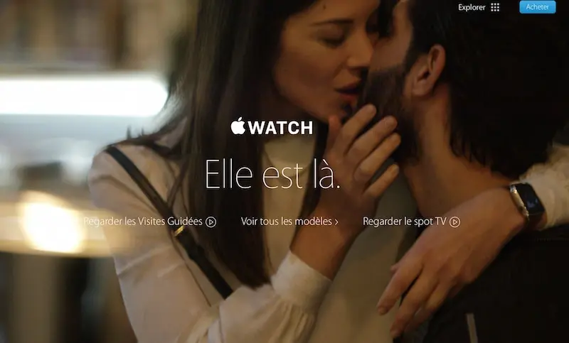 Apple Watch : quelques ajustements sur le site de la Pomme