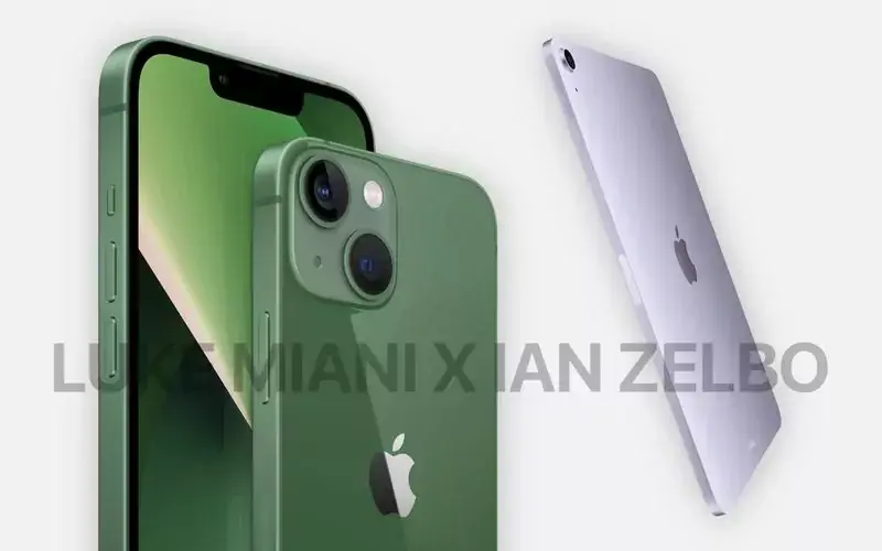 Un iPhone 13 vert et un iPad Air violet  en invités surprise de la keynote de demain ?