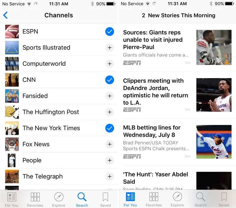 iOS 9 Beta 3 : des dossiers 4x4, des regroupements de selfies, une app "News" etc.