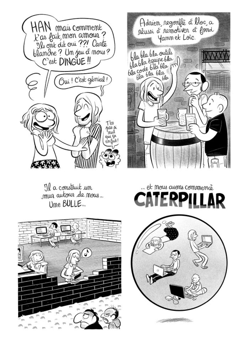 Illustration : BD : "J'ai créé ma startup iOS en Californie", par Laurel