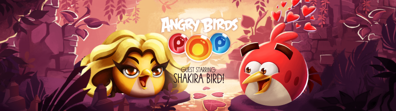 La chanteuse Shakira devient un nouveau personnage dans Angry Birds POP