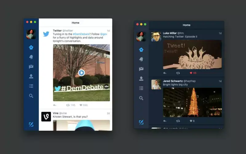 Twitter pour Mac passe en version 4 (nouveau thème, gestion des GIF, des vidéos...)