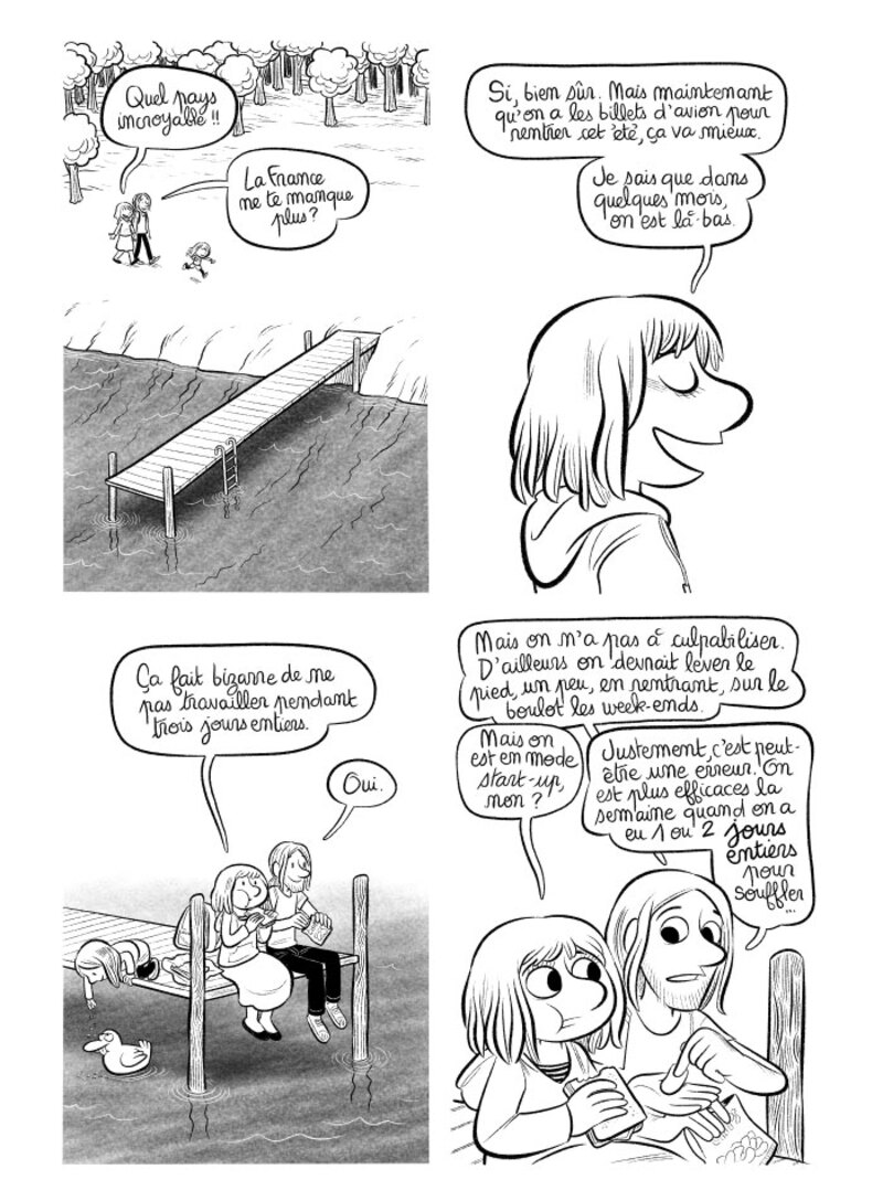 Illustration : Planche #251 #252 #253 - "J'ai créé ma startup iOS en Californie" par Laurel
