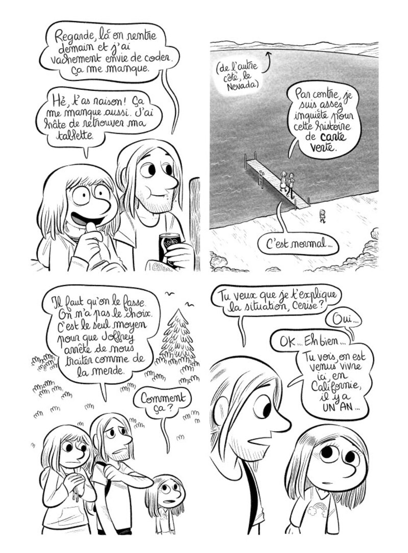 Illustration : BD : "J'ai créé ma startup iOS en Californie", par Laurel