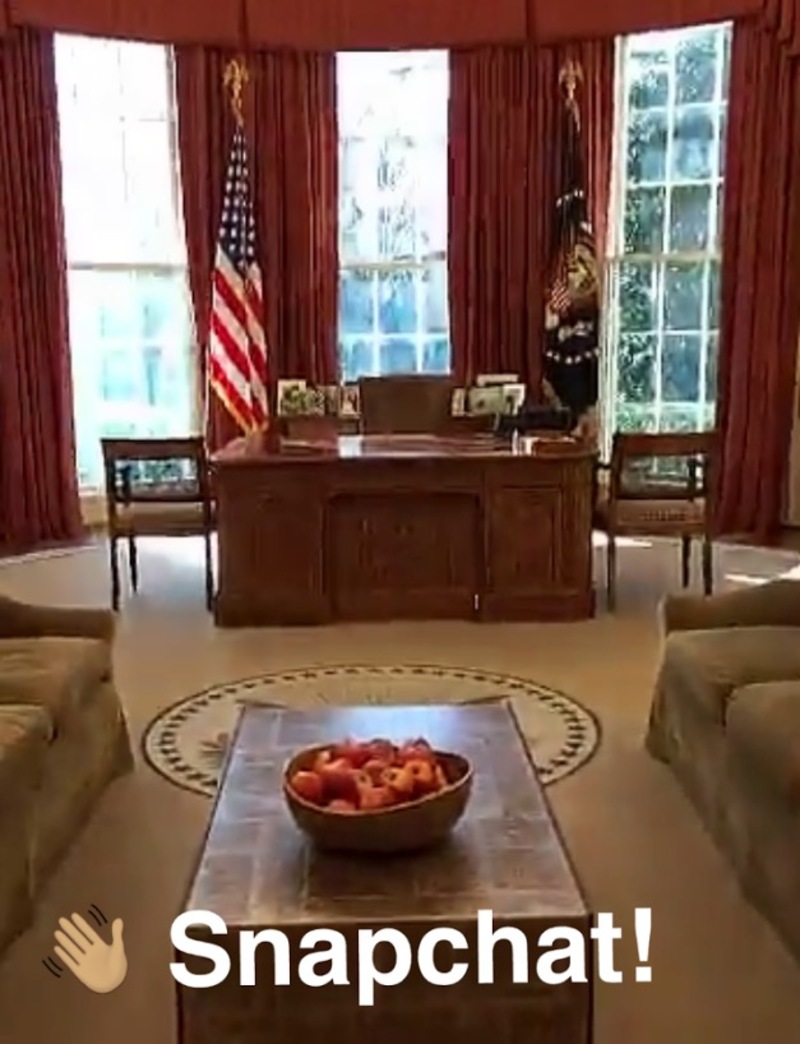Illustration : La Maison Blanche dévoile ses coulisses sur Snapchat