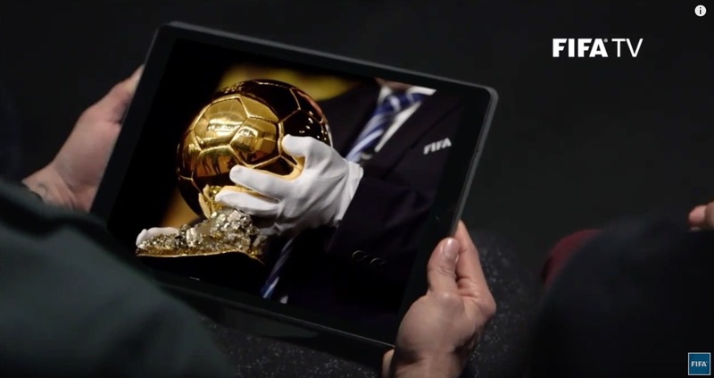 Illustration : L'image du jour : l'iPad a fait son show lors de la 60ème cérémonie du Ballon d'Or de la FIFA