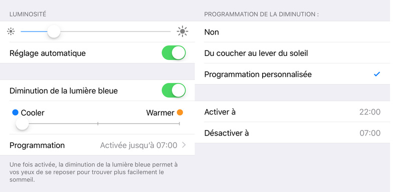 Illustration : Voilà ce que donne le mode nuit "en vrai" sous iOS 9.3 Beta (photos)