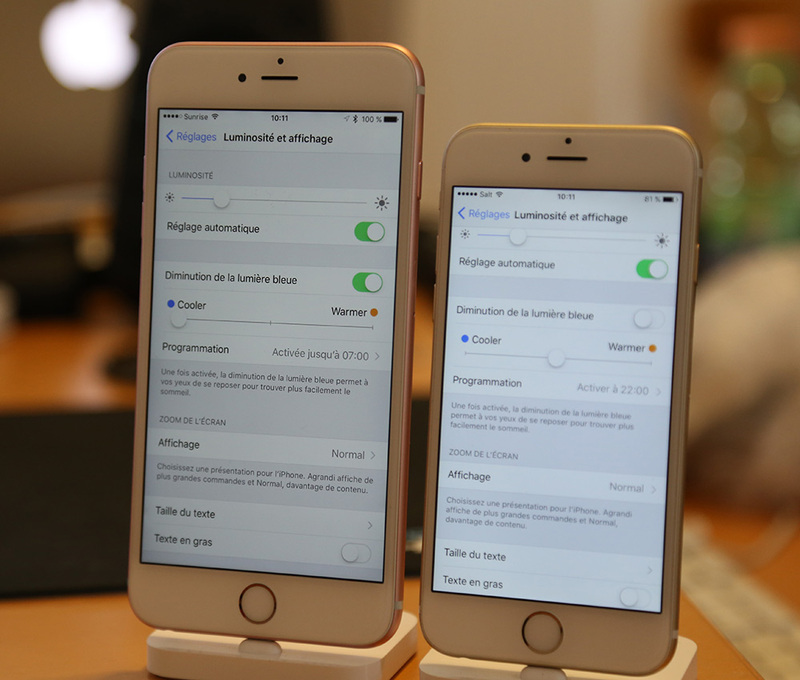 Illustration : Voilà ce que donne le mode nuit "en vrai" sous iOS 9.3 Beta (photos)